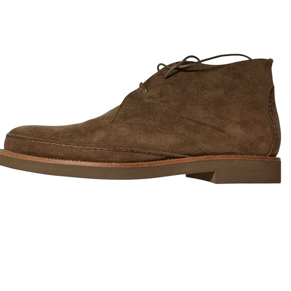 Loro Piana NEW Men's Suede Walk Ankle Chukka Boots Brown 40.5 Authentic Luxury - Picture 12 of 16